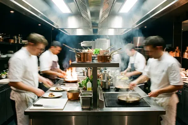 Restaurant kitchen floor drain with Green Drain trap seal