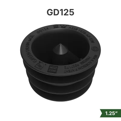 Sello sin agua Green Drain GD125 para drenajes de 1.25"