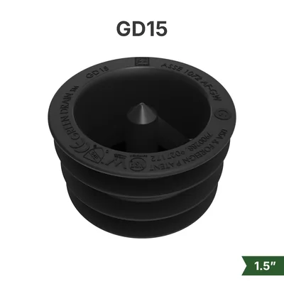Sello sin agua Green Drain GD15 para drenajes de 1.5"