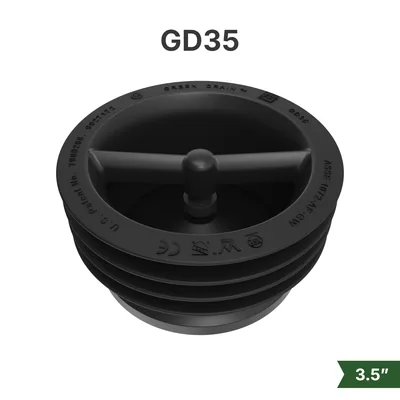 Sello sin agua Green Drain GD35 para drenajes de piso de 3.5"